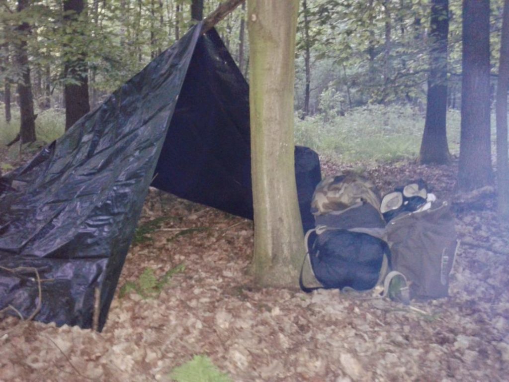 Erstes Bushraft Abenteuer - Das Lager 1